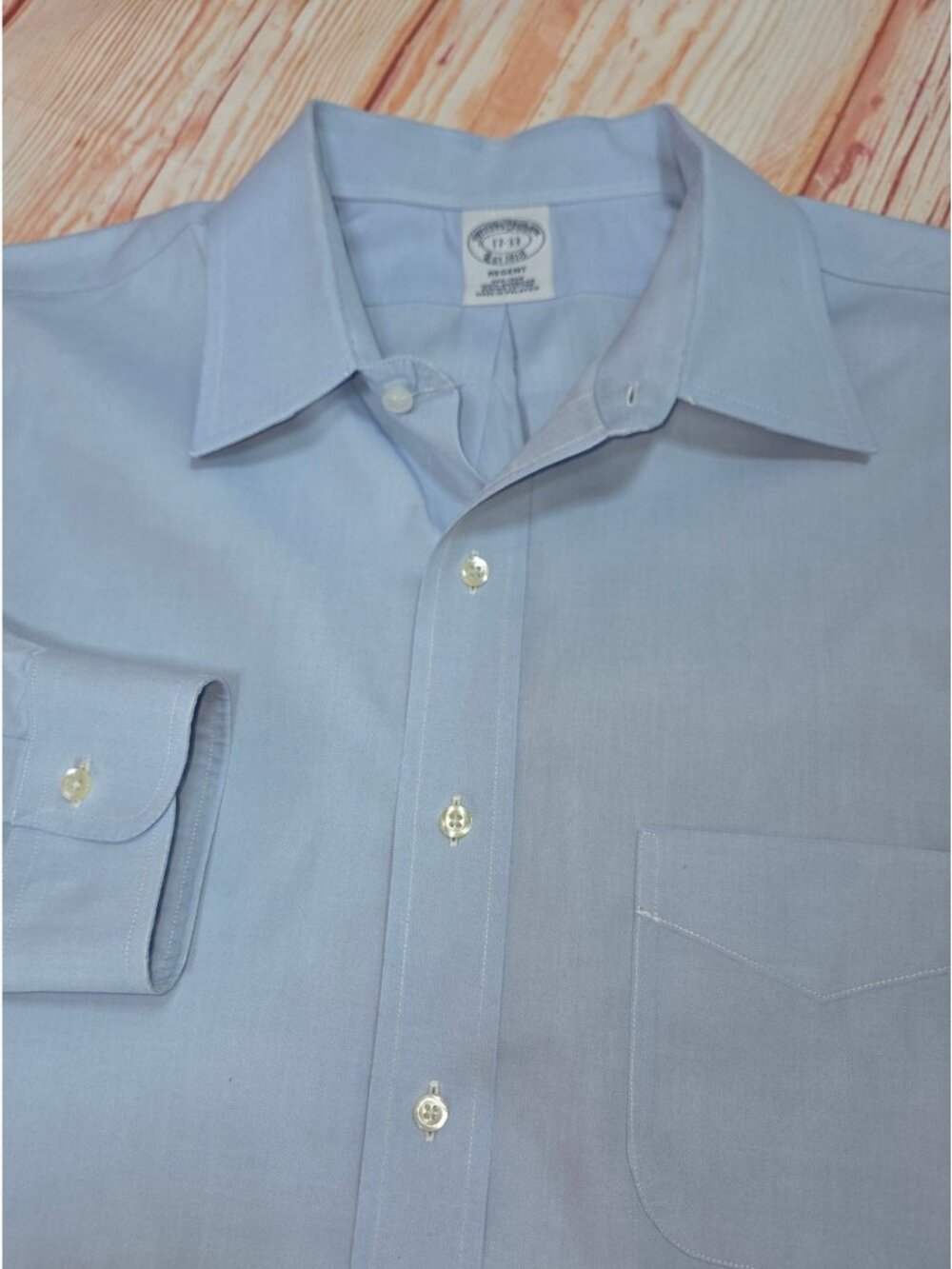 Brooks Brothers Regent Non-Iron Blue Dress Shirt 17-33